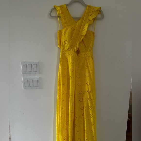 Alice McCall Yellow Daisy Limonada Eyelet Jumpsuit US 2 - Picture 2 of 9